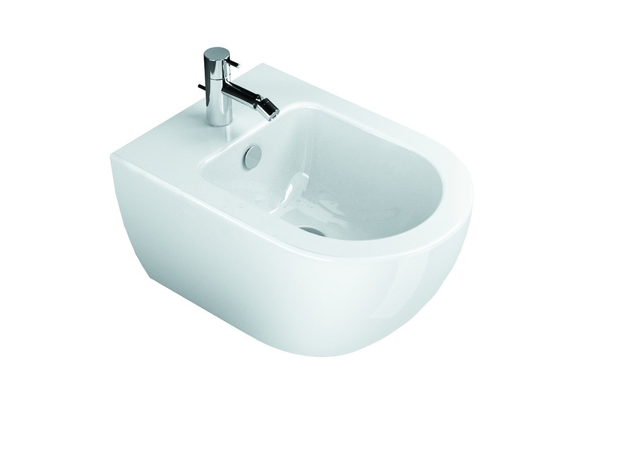 Catalano Sfera Биде подвесное 35x50 см, 1 отв., с переливом, покр. Cataglaze, цвет: белый глянцевый 1BSS5000