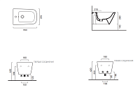 Catalano Green Биде подвесное 37x55 см, 1 отв., с переливом, покр. Cataglaze, цвет: белый глянцевый 0418551001