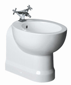 Catalano Roma Биде напольное 39x56 см с 1 отверстием под смеситель и переливом цвет: белый глянцевый 1BIRO00