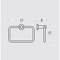 Colombo Design Plus Полотенцедержатель-кольцо, цвет: graphite W4931.GL