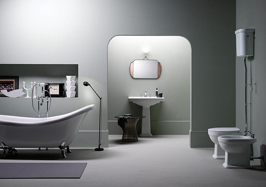 GSI Classic Биде напольное, 1 отверстие под смеситель, перелив, без крепежа, цвет: белый глянцевый 8762111