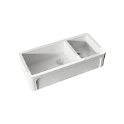 Kerasan Hannah Oxfordshire Кухонная мойка керамическая 100,3x47 см, толщина 4 см, цвет: Bianco 543001