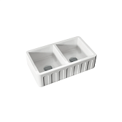 Kerasan Hannah Surrey Кухонная мойка керамическая 80x47 см, толщина 4 см, цвет: Bianco 545001