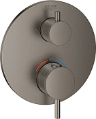 Grohe Atrio Термостатический смеситель для душа встраив., внеш. часть, цвет: темный графит, матовый 24135AL3