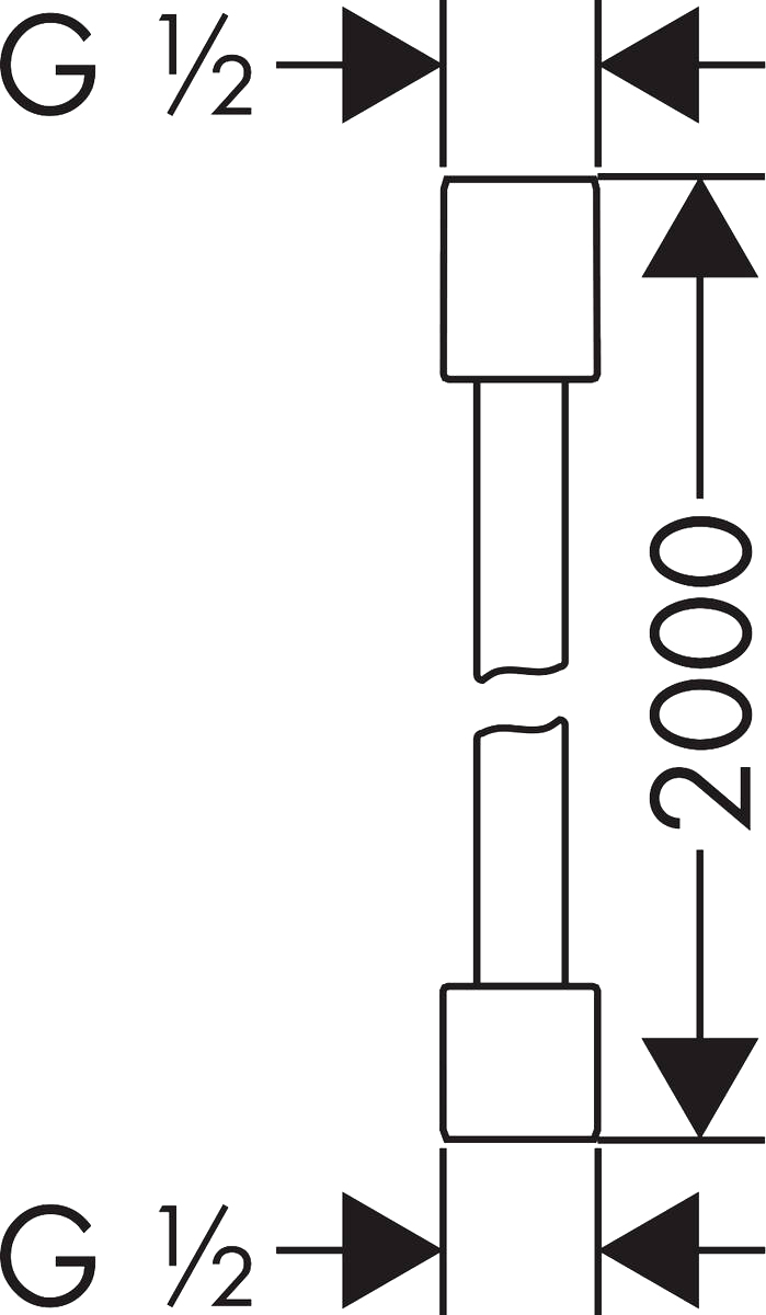 Axor Starck Душевой шланг 200 см с металлическим эффектом, цвет: шлифованная бронза 28284140