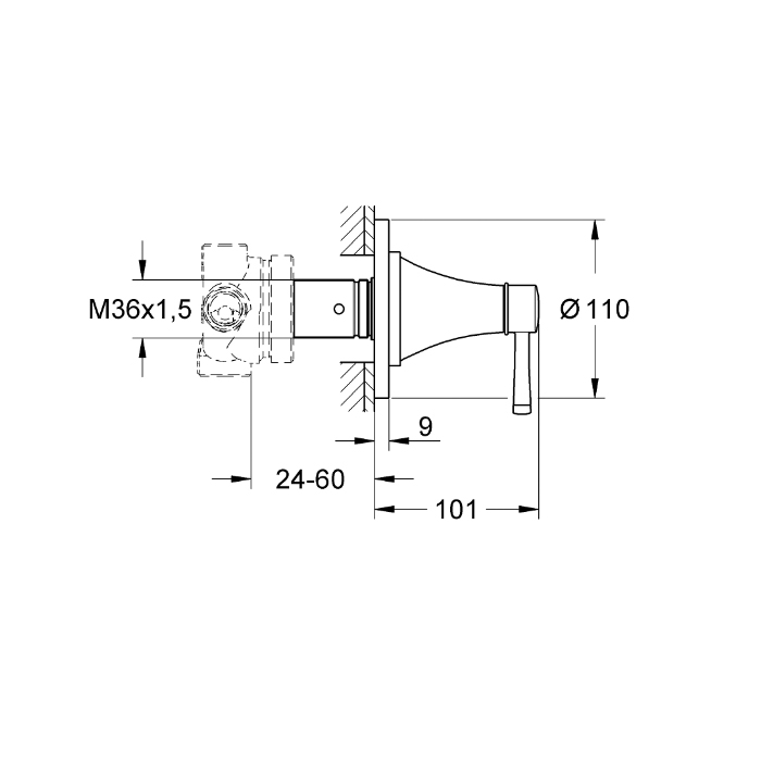 Grohe Grandera Переключатель на 5 положений 19942EN0