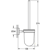 Grohe Bau Cosmopolitan Туалетный ершик, цвет: хром 40463001