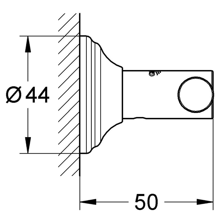Grohe Essentials Authentic Крючок для халата двойной, цвет: хром 40656001