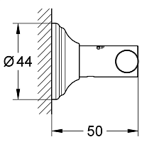 Grohe Essentials Authentic Крючок для халата двойной, цвет: хром 40656001