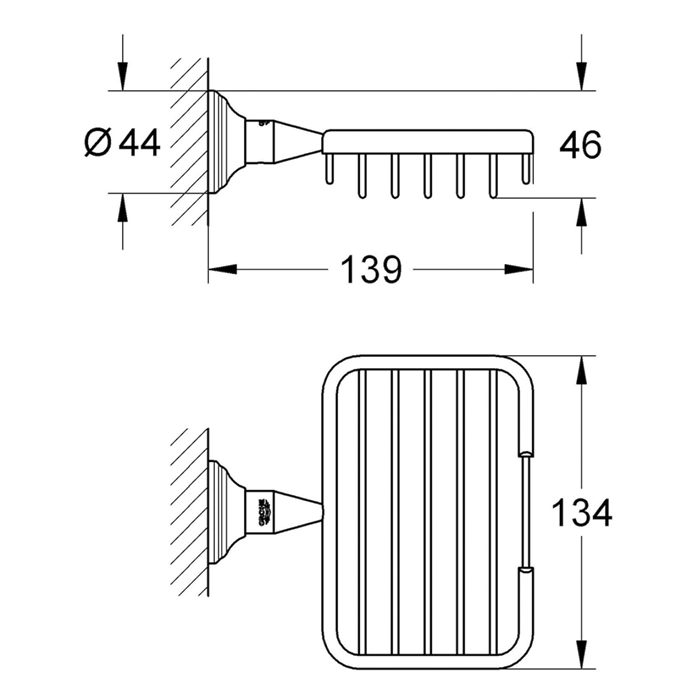Grohe Essentials Authentic Полочка-решетка 40659001