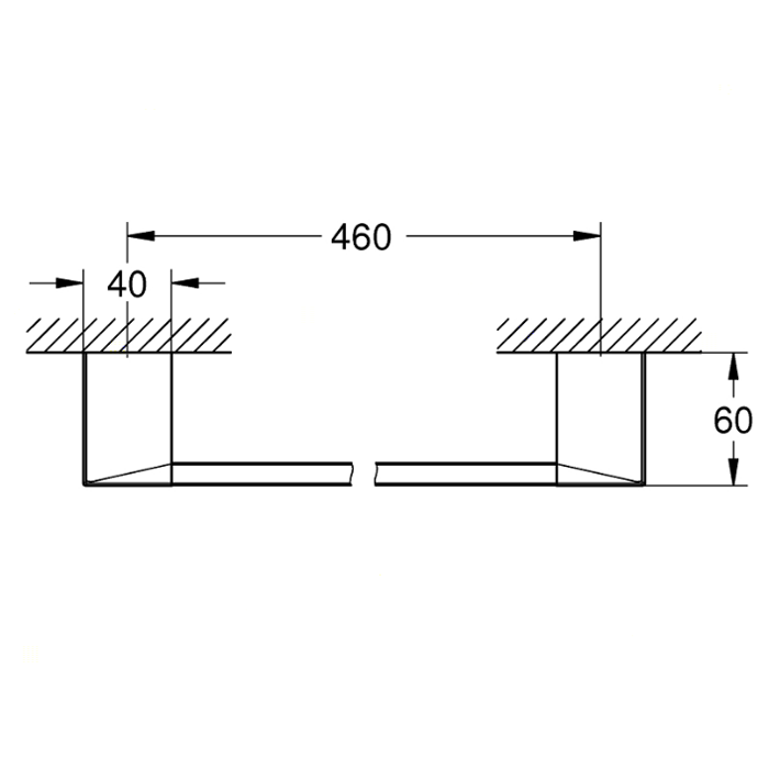 Grohe Selection Cube Полотенцедержатель 46 см, цвет: хром 40767000