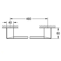Grohe Selection Cube Полотенцедержатель 46 см, цвет: хром 40767000