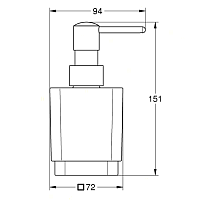 Grohe Selection Cube Дозатор для жидкого мыла настольный, стеклянная колба, цвет: хром 40805000