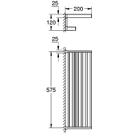 Grohe Selection Cube Полка для полотенец с полотенцедержателем, цвет: хром 40804000