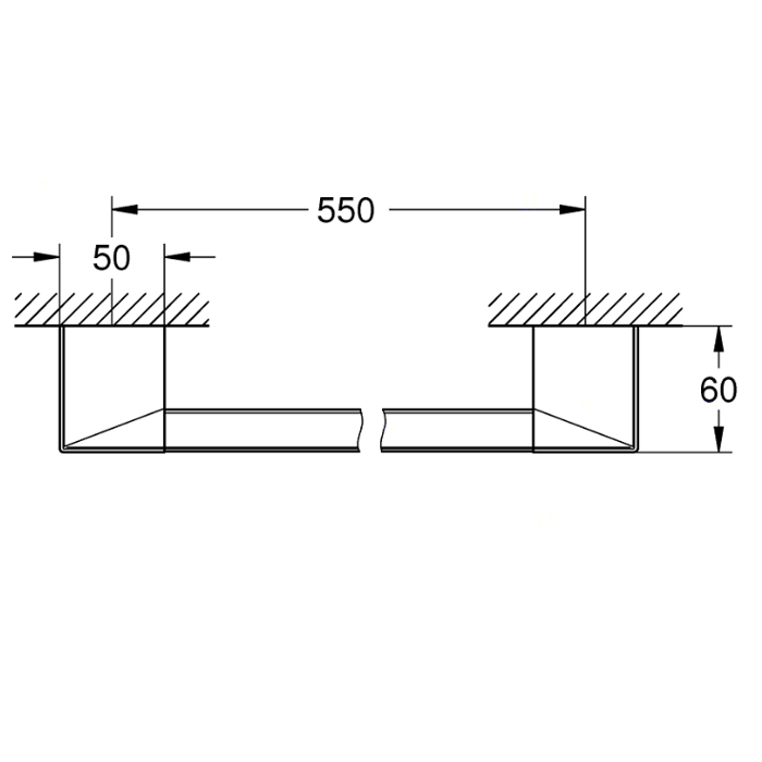 Grohe Selection Cube Ручка для ванной 40807000