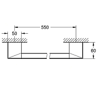 Grohe Selection Cube Ручка для ванной 40807000
