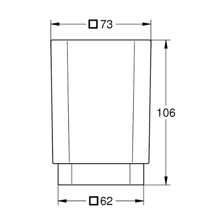 Grohe Selection Cube Стакан для зубных щеток настольный, стеклянный матовый, цвет: стекло 40783000