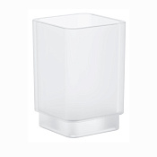 Grohe Selection Cube Стакан для зубных щеток настольный, стеклянный матовый, цвет: стекло 40783000