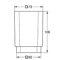 Grohe Selection Cube Стакан для зубных щеток настольный, стеклянный матовый, цвет: стекло 40783000