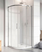 Radaway Idea PDD Фронтальная стенка, прозрачная 6 мм, Easy Clean 90х200,5h см, цвет: хром глянцевый 387158-01-01