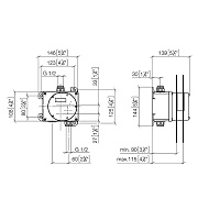 Dornbracht Touchfree Встраиваемая часть смесителя для раковины 3574397090