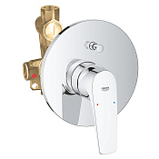 Grohe BauFlow Смеситель для ванны с душем и внутренней частью, цвет: хром 29113000