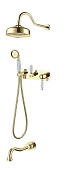 Boheme Tradizionale Oro Душевой комплект встраиваемый - смеситель, душ, 3 потреб., цвет: gold 288