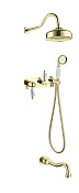 Boheme Imperiale Ripresa Душевой комплект встраиваемый - смеситель, душ, 3 потребителя, цвет: gold 328