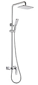 Boheme Venturo Душевая стойка: смеситель, излив, ручной душ, шланг, верхний душ 25 см, цвет: chrome 378