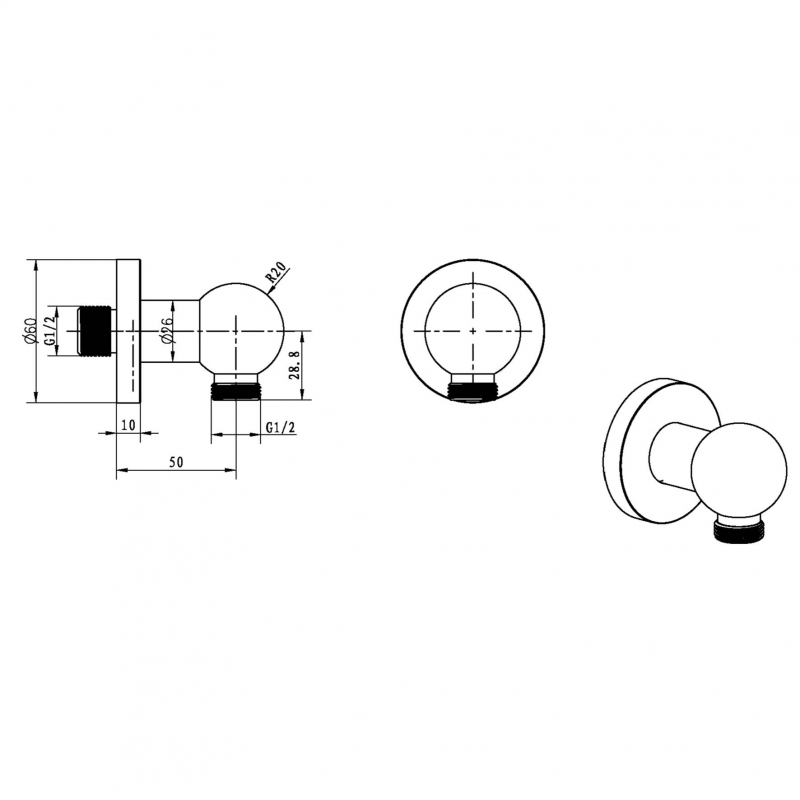 Boheme Imperiale Шланговое подключение, цвет: gold 605