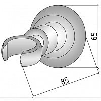 Boheme Imperiale Держатель для ручного душа поворотный, цвет: gold 620