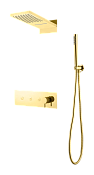 Boheme Fusion Душевой комплект встраиваемый - смеситель, верхний, ручной душ, без излива, цвет: gold 130-G
