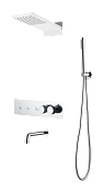 Boheme Fusion Душевой комплект встраиваемый - термостат, верхний, ручн. душ, 3 потреб., цвет: chrome 131-2-CR