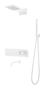 Boheme Fusion Душевой комплект встраиваемый - термостат, верхний душ, 3 потреб., цвет: matt white 131-2-MW