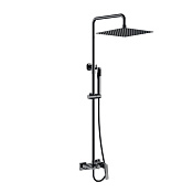 Boheme Venturo Душевая стойка: смеситель, излив, ручной душ, верхний душ, цвет: shine gun metall 378-SGM