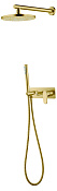 Boheme Spectre Душевой комплект встраиваемый - смеситель, верхний, ручной душ, шланг, цвет: bronze 454-BR