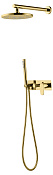 Boheme Spectre Душевой комплект встраиваемый - смеситель, верхний, ручной душ, шланг, цвет: gold 454-G