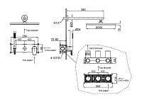 Boheme Spectre Душевой комплект встраиваемый - смеситель, верхний, ручной душ, цвет: gun metall 454-GM