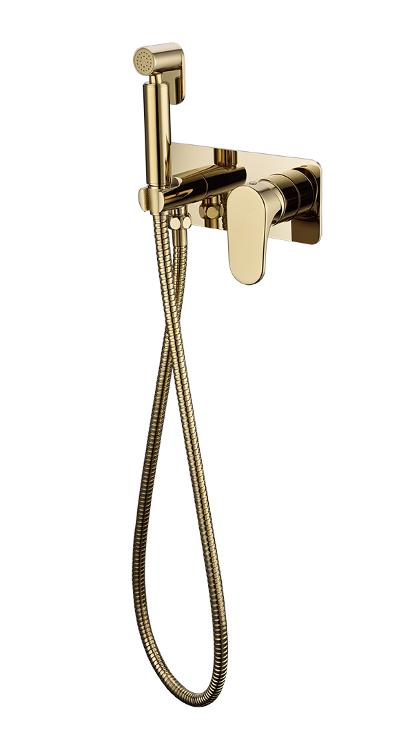 Boheme Spectre Гигиенический душ со смесителем и встраиваемой частью, цвет: gold 457-G