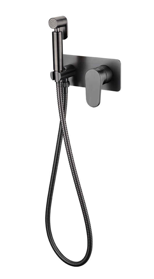 Boheme Spectre Гигиенический душ со смесителем и встраиваемой частью, цвет: gun metall 457-GM