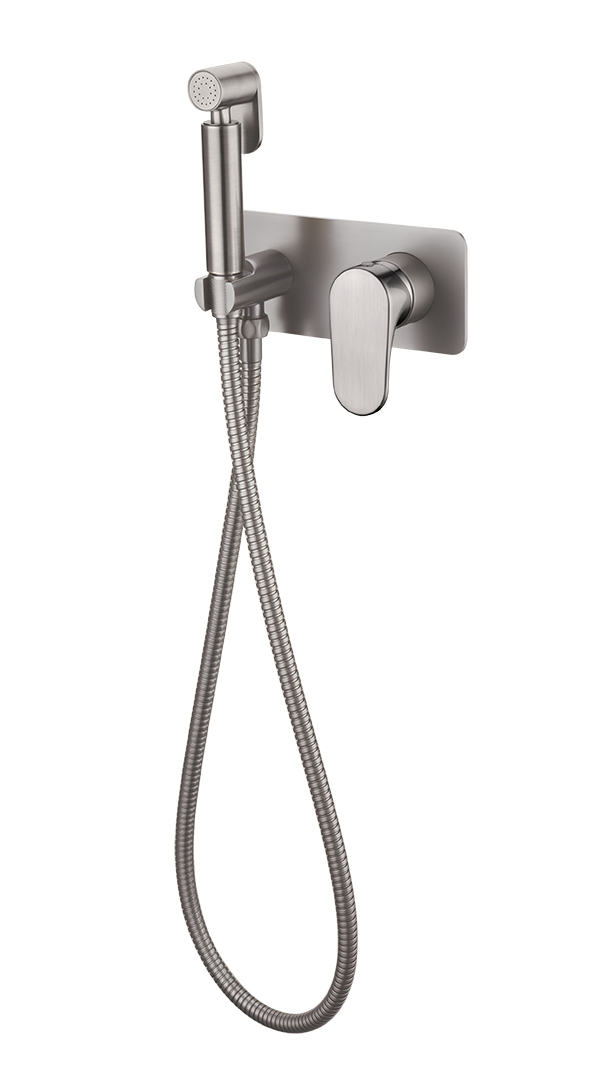 Boheme Spectre Гигиенический душ со смесителем, встраиваемая часть, цвет: nickel brush 457-NB
