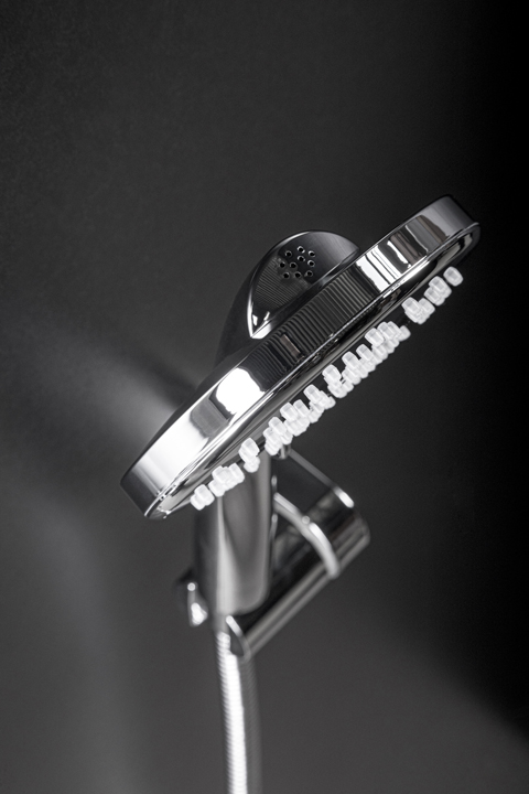 Boheme Spectre Душевая стойка: смеситель, ручной душ 5 видов струи, верхний душ, цвет: gun metall 458-Gm