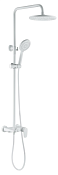 Boheme Spectre Душевая стойка: смеситель, ручной душ 5 видов струи, верхний душ, цвет: matt white 458-MW