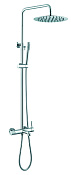 Boheme Uno Душевая стойка: смеситель, ручной душ, шланг, верхний душ 30 см, цвет: chrome 468-CR