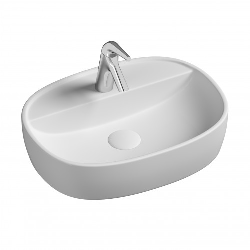 Ceramicanova Element Раковина чаша 50х38 см, без перелива, цвет: белый глянцевый CN6036