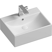 Ceramicanova Element Раковина чаша 50х41 см, перелив, отв. под смеситель, цвет: белый глянцевый CN6040