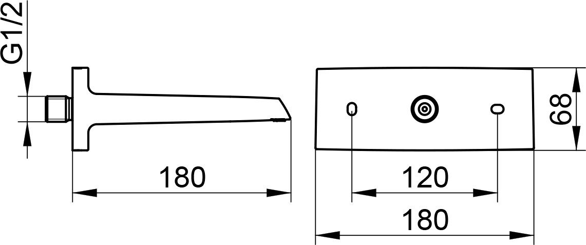 Keuco Каскадный излив для душа DN15, цвет: хром 59982 010000