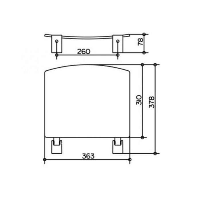 Keuco Plan Откидное сиденье, цвет: хром/светло-серый 14980 010038