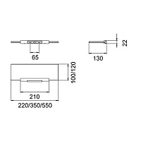 Keuco Plan Держатель для полочки, без полочки, цвет: хром 14910 010000