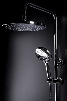 Boheme Spectre Душевая стойка: смеситель, ручной душ 5 видов струи, верхний душ 25 см, цвет: gold 458-G